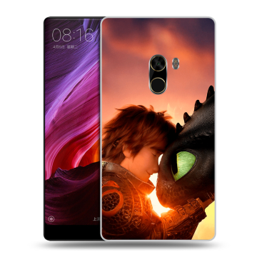 Силиконовый чехол на Xiaomi Mi Mix с принтом Как приручить дракона