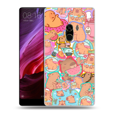 Силиконовый чехол на Xiaomi Mi Mix с принтом капибары