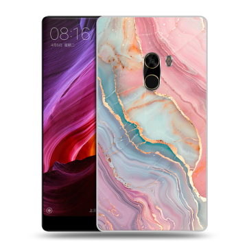 Силиконовый чехол на Xiaomi Mi Mix с принтом розовый мрамор Силиконовый чехол на Xiaomi Mi Mix с принтом розовый мрамор