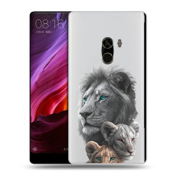Силиконовый чехол на Xiaomi Mi Mix с принтом Львы Силиконовый чехол на Xiaomi Mi Mix с принтом Львы