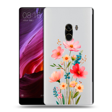 Силиконовый чехол на Xiaomi Mi Mix с принтом Цветы Силиконовый чехол на Xiaomi Mi Mix с принтом Цветы