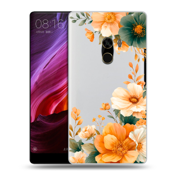 Силиконовый чехол на Xiaomi Mi Mix с принтом Цветы принт Силиконовый чехол на Xiaomi Mi Mix с принтом Цветы принт
