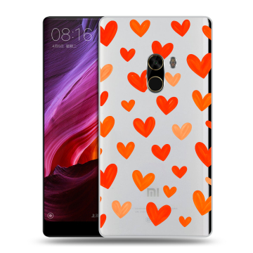 Силиконовый чехол на Xiaomi Mi Mix с принтом Сердечки Силиконовый чехол на Xiaomi Mi Mix с принтом Сердечки