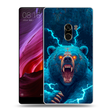 Силиконовый чехол на Xiaomi Mi Mix с принтом Медведь Силиконовый чехол на Xiaomi Mi Mix с принтом Медведь