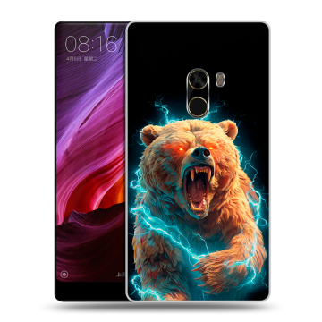 Силиконовый чехол на Xiaomi Mi Mix с принтом Медведь Силиконовый чехол на Xiaomi Mi Mix с принтом Медведь
