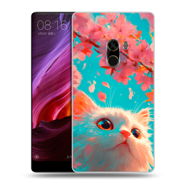 Силиконовый чехол на Xiaomi Mi Mix с принтом Красивый кот