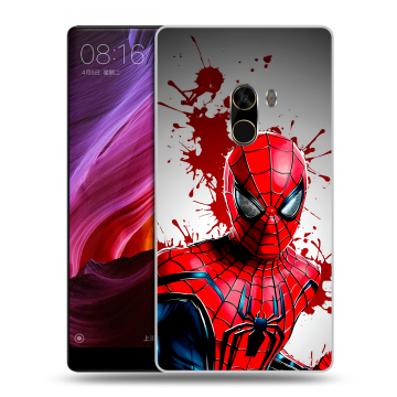 Силиконовый чехол на Xiaomi Mi Mix с принтом Spiderman Человек паук Силиконовый чехол на Xiaomi Mi Mix с принтом Spiderman Человек паук