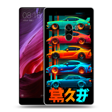 Силиконовый чехол на Xiaomi Mi Mix с принтом машины тачки