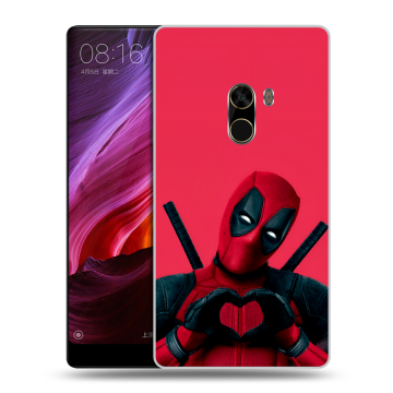 Силиконовый чехол на Xiaomi Mi Mix с принтом Дедпул Deadpool