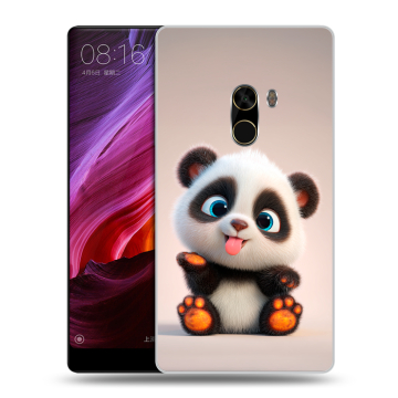 Силиконовый чехол на Xiaomi Mi Mix с принтом милая панда Силиконовый чехол на Xiaomi Mi Mix с принтом милая панда