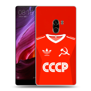 Силиконовый чехол на Xiaomi Mi Mix с принтом Флаг Герб СССР
