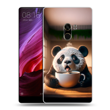 Силиконовый чехол на Xiaomi Mi Mix с принтом смешная панда Силиконовый чехол на Xiaomi Mi Mix с принтом смешная панда