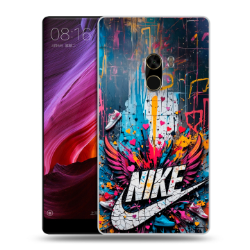 Силиконовый чехол на Xiaomi Mi Mix с принтом Nike Найк