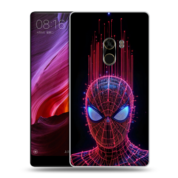 Силиконовый чехол на Xiaomi Mi Mix с принтом Spiderman Человек паук Силиконовый чехол на Xiaomi Mi Mix с принтом Spiderman Человек паук