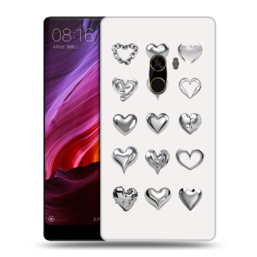 Силиконовый чехол на Xiaomi Mi Mix с принтом Y2K сердечки Силиконовый чехол на Xiaomi Mi Mix с принтом Y2K сердечки
