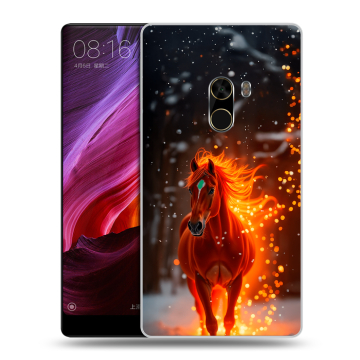 Силиконовый чехол на Xiaomi Mi Mix с принтом Новый год