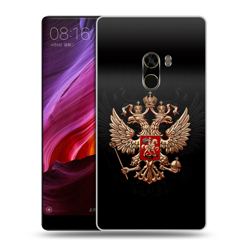 Силиконовый чехол на Xiaomi Mi Mix с принтом Герб России Силиконовый чехол на Xiaomi Mi Mix с принтом Герб России