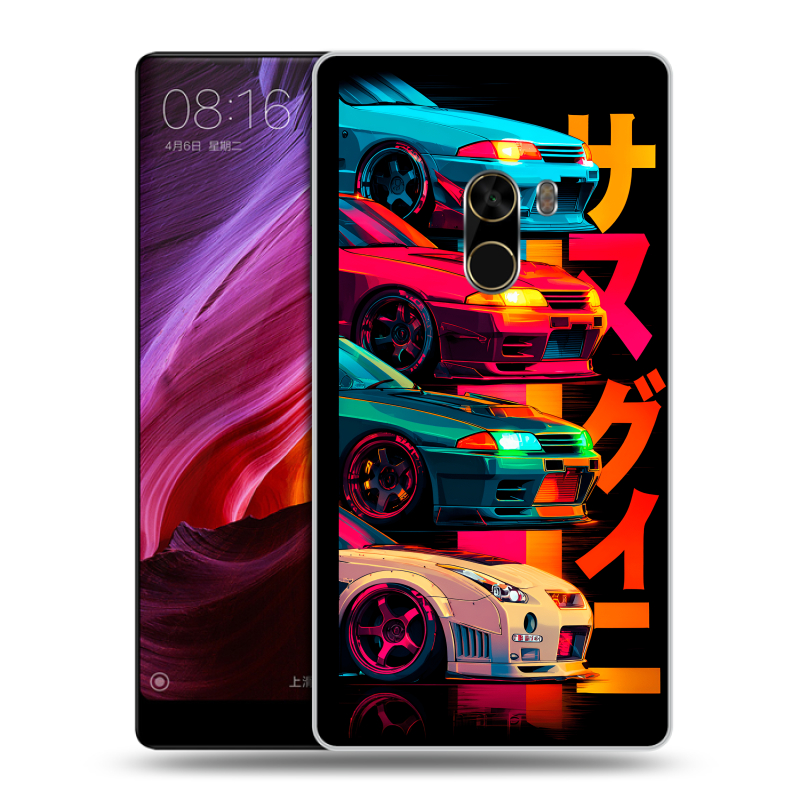 Силиконовый чехол на Xiaomi Mi Mix с принтом Гоночные машины Силиконовый чехол на Xiaomi Mi Mix с принтом Гоночные машины