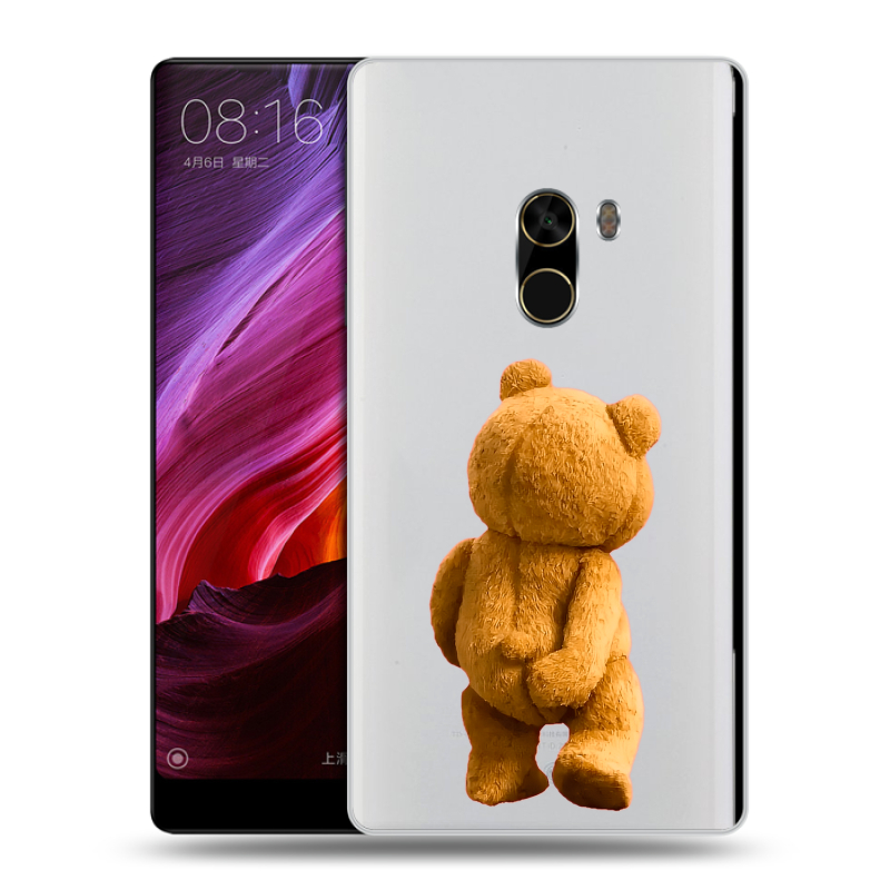 Силиконовый чехол на Xiaomi Mi Mix с принтом Медведь Силиконовый чехол на Xiaomi Mi Mix с принтом Медведь