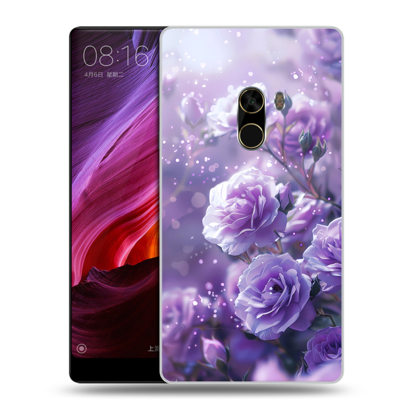 Силиконовый чехол на Xiaomi Mi Mix с принтом Розы цветы Силиконовый чехол на Xiaomi Mi Mix с принтом Розы цветы