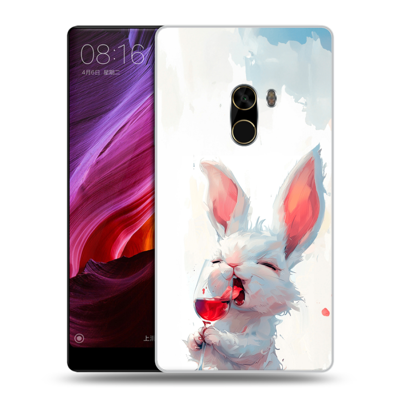 Силиконовый чехол на Xiaomi Mi Mix с принтом кролик зайчик Силиконовый чехол на Xiaomi Mi Mix с принтом кролик зайчик