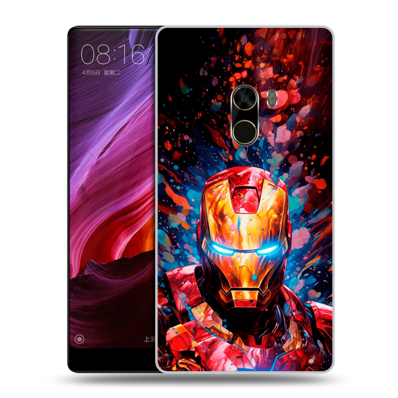 Силиконовый чехол на Xiaomi Mi Mix с принтом Железный человек Ironman Силиконовый чехол на Xiaomi Mi Mix с принтом Железный человек Ironman