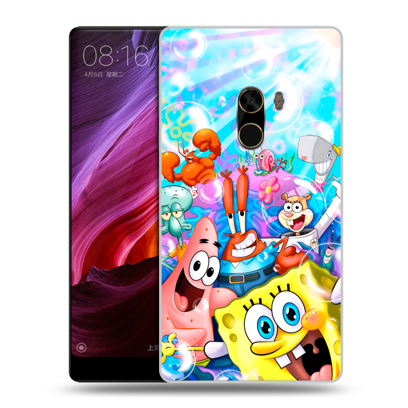 Силиконовый чехол на Xiaomi Mi Mix с принтом спанчбоб спанч боб Силиконовый чехол на Xiaomi Mi Mix с принтом спанчбоб спанч боб