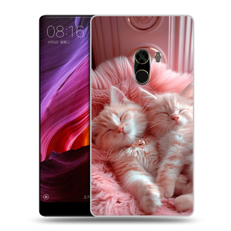 Силиконовый чехол на Xiaomi Mi Mix с принтом котята котики Силиконовый чехол на Xiaomi Mi Mix с принтом котята котики