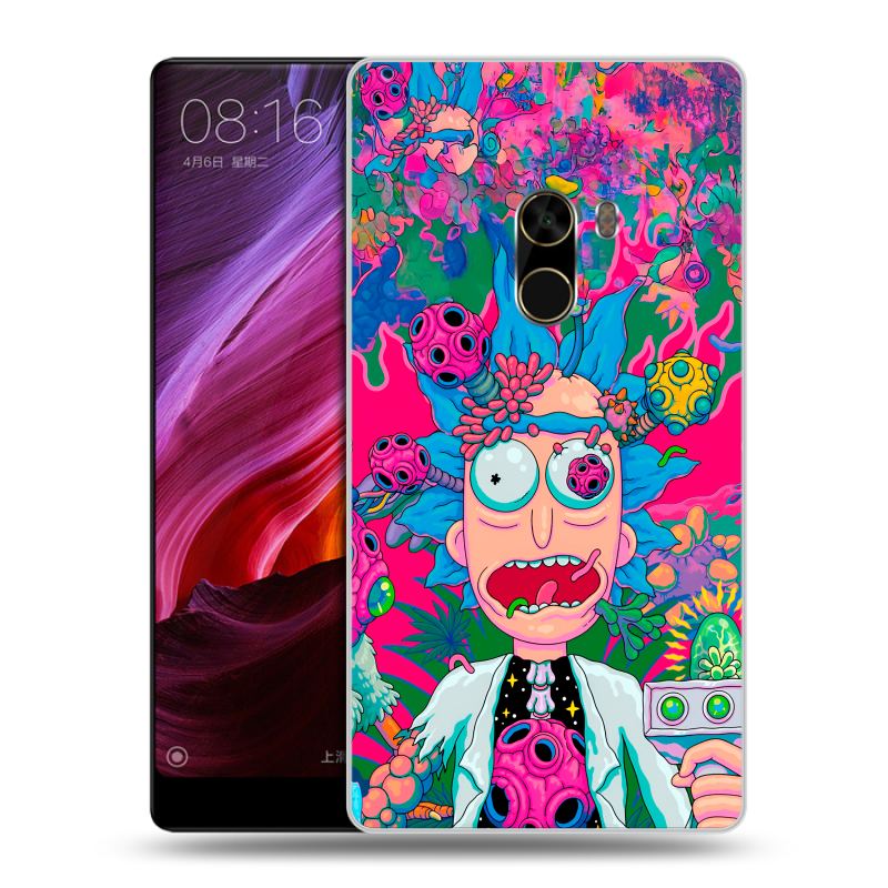 Силиконовый чехол на Xiaomi Mi Mix с принтом Рик и Морти Rick Morty Силиконовый чехол на Xiaomi Mi Mix с принтом Рик и Морти Rick Morty