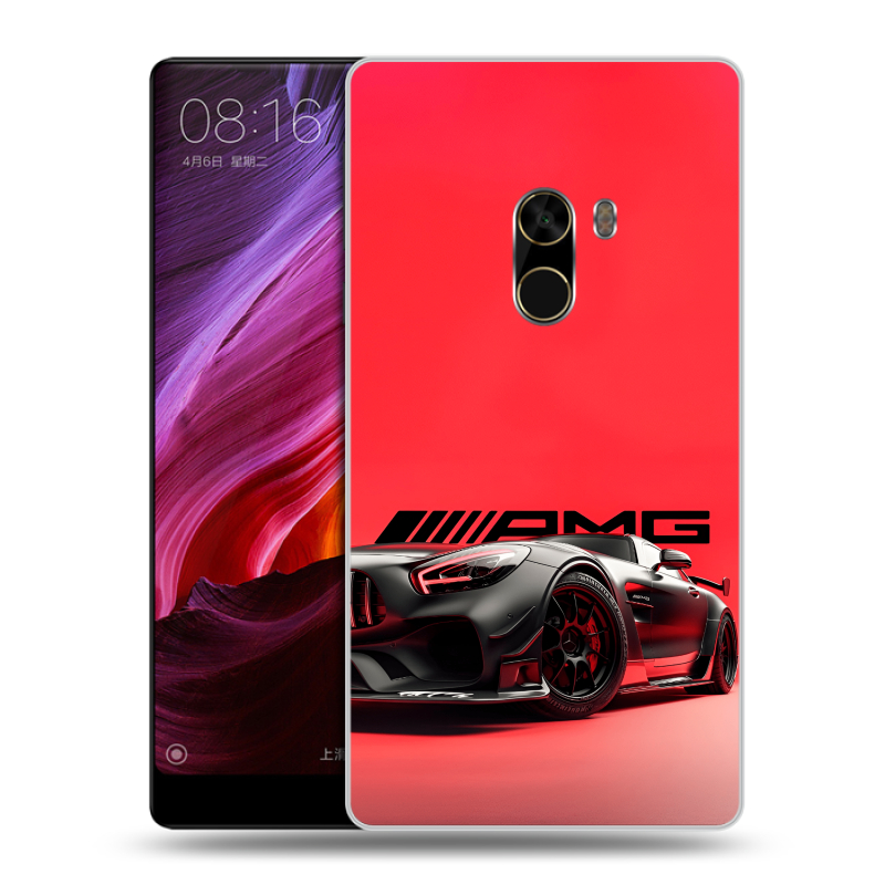 Силиконовый чехол на Xiaomi Mi Mix с принтом Мерседес Mercedes AMG Силиконовый чехол на Xiaomi Mi Mix с принтом Мерседес Mercedes AMG