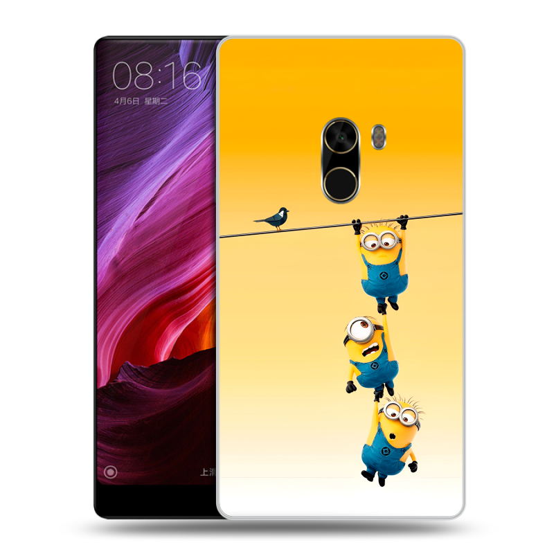 Силиконовый чехол на Xiaomi Mi Mix с принтом Миньоны Силиконовый чехол на Xiaomi Mi Mix с принтом Миньоны