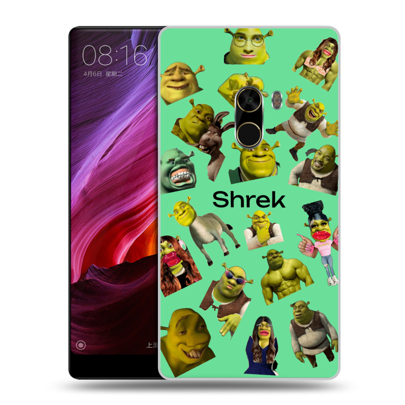 Силиконовый чехол на Xiaomi Mi Mix с принтом Шрек Shrek Силиконовый чехол на Xiaomi Mi Mix с принтом Шрек Shrek