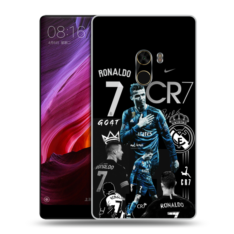 Силиконовый чехол на Xiaomi Mi Mix с принтом Реал Роналдо Силиконовый чехол на Xiaomi Mi Mix с принтом Реал Роналдо