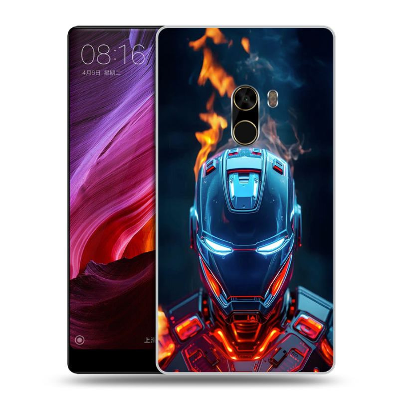 Силиконовый чехол на Xiaomi Mi Mix с принтом IronMan Железный человек Силиконовый чехол на Xiaomi Mi Mix с принтом IronMan Железный человек
