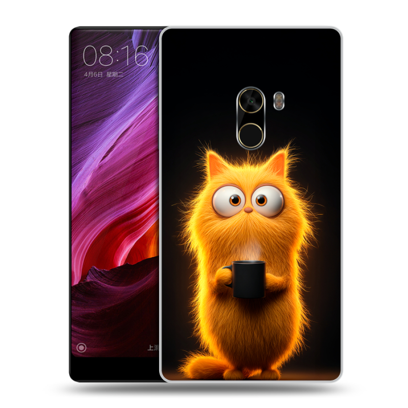 Силиконовый чехол на Xiaomi Mi Mix с принтом Смешной кот Силиконовый чехол на Xiaomi Mi Mix с принтом Смешной кот