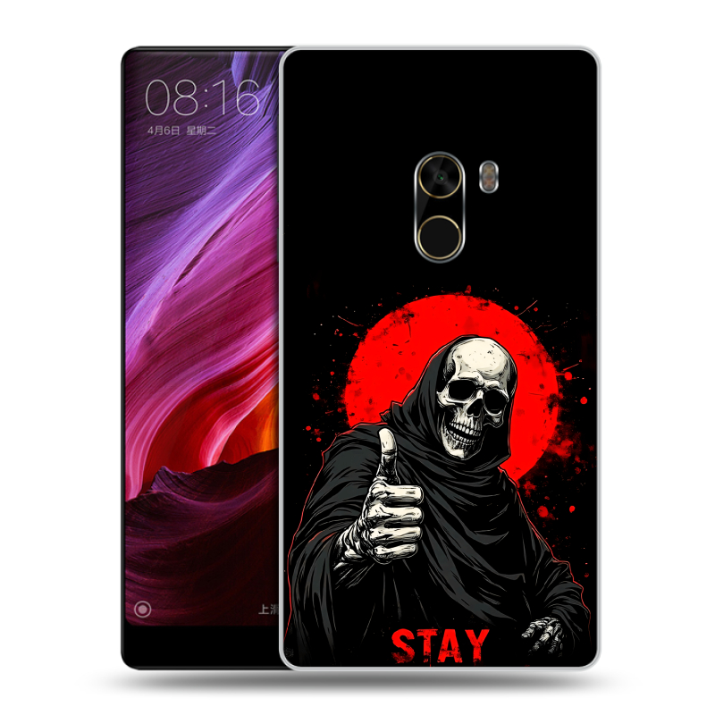 Силиконовый чехол на Xiaomi Mi Mix с принтом смешной скелет Силиконовый чехол на Xiaomi Mi Mix с принтом смешной скелет