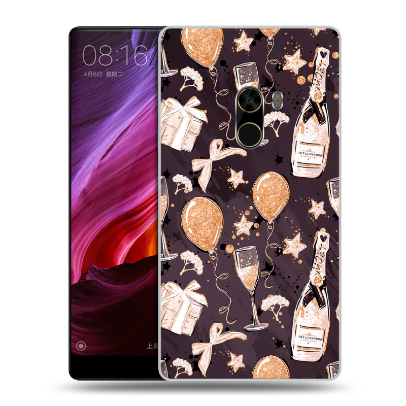 Силиконовый чехол на Xiaomi Mi Mix с принтом Новый год Силиконовый чехол на Xiaomi Mi Mix с принтом Новый год