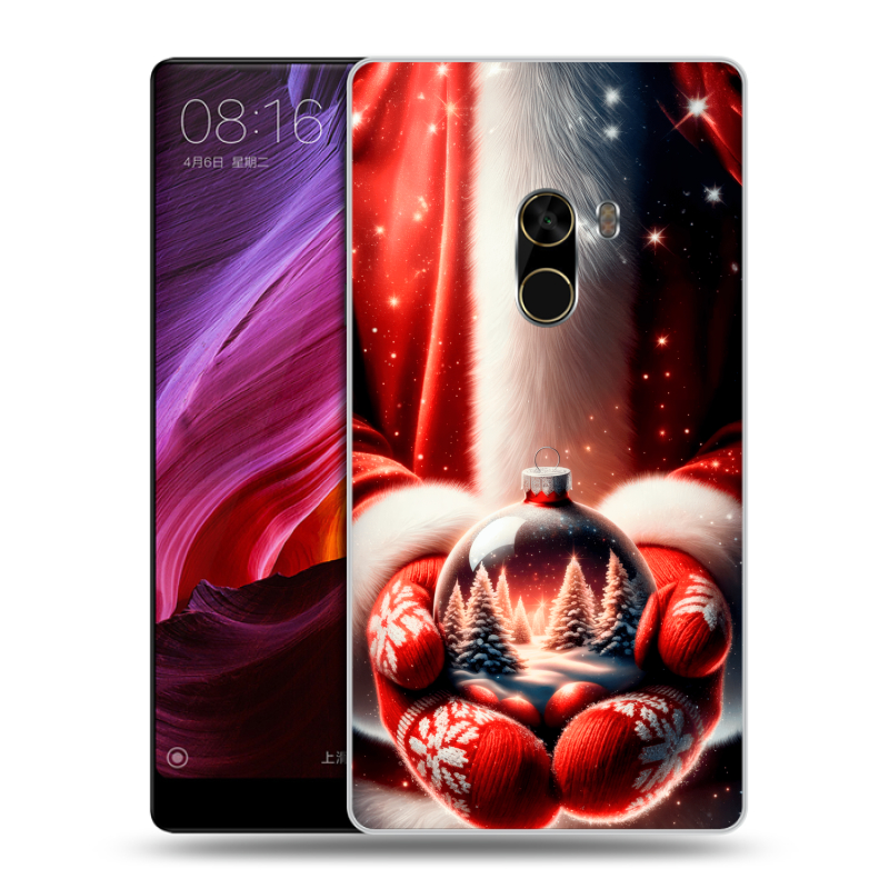 Силиконовый чехол на Xiaomi Mi Mix с принтом Новый год Силиконовый чехол на Xiaomi Mi Mix с принтом Новый год