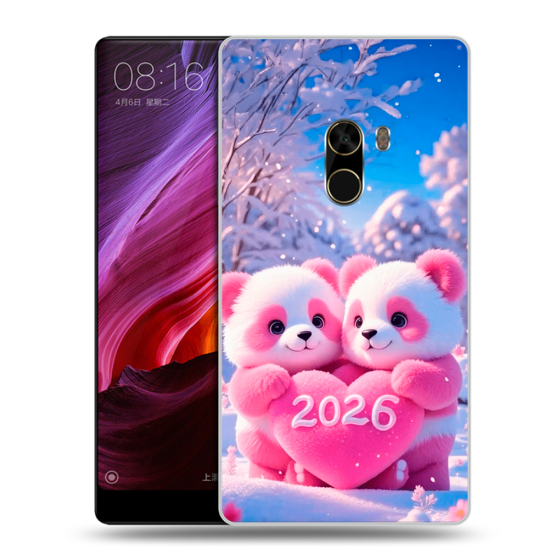 Силиконовый чехол на Xiaomi Mi Mix с принтом Новый год Силиконовый чехол на Xiaomi Mi Mix с принтом Новый год