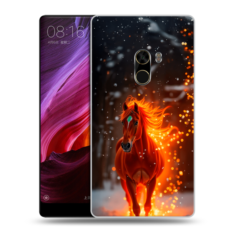 Силиконовый чехол на Xiaomi Mi Mix с принтом Новый год Силиконовый чехол на Xiaomi Mi Mix с принтом Новый год