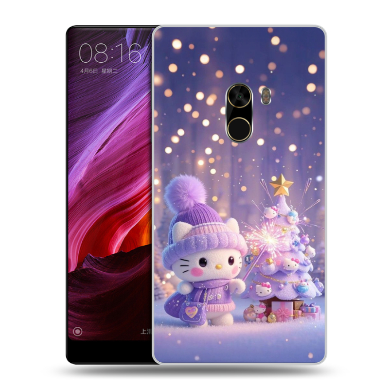 Силиконовый чехол на Xiaomi Mi Mix с принтом Новый год Силиконовый чехол на Xiaomi Mi Mix с принтом Новый год