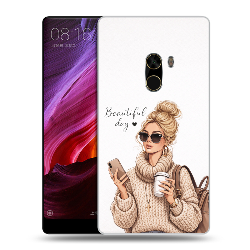 Силиконовый чехол на Xiaomi Mi Mix с принтом женский Силиконовый чехол на Xiaomi Mi Mix с принтом женский