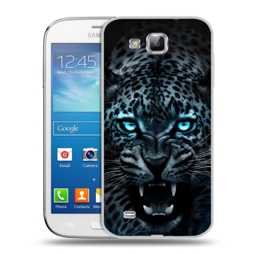 Пластиковый чехол на Samsung Galaxy Premier с принтом Темный леопард Пластиковый чехол на Samsung Galaxy Premier с принтом Темный леопард