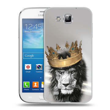 Пластиковый чехол на Samsung Galaxy Premier с принтом Лев с короной Пластиковый чехол на Samsung Galaxy Premier с принтом Лев с короной