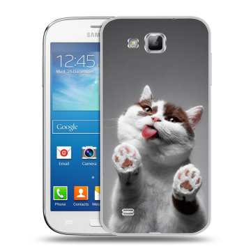 Пластиковый чехол на Samsung Galaxy Premier с принтом Коты Пластиковый чехол на Samsung Galaxy Premier с принтом Коты
