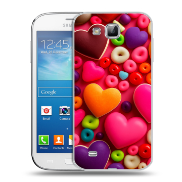 Пластиковый чехол на Samsung Galaxy Premier с принтом Сердечки Пластиковый чехол на Samsung Galaxy Premier с принтом Сердечки