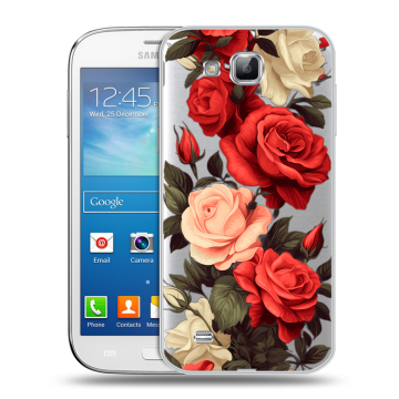 Пластиковый чехол на Samsung Galaxy Premier с принтом Розы Пластиковый чехол на Samsung Galaxy Premier с принтом Розы