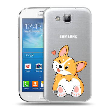 Пластиковый чехол на Samsung Galaxy Premier с принтом Корги Пластиковый чехол на Samsung Galaxy Premier с принтом Корги