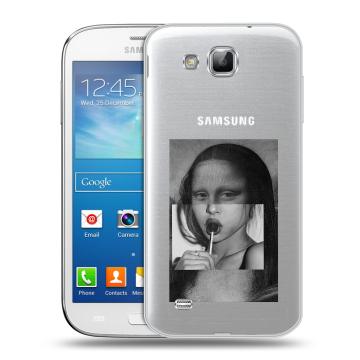 Пластиковый чехол на Samsung Galaxy Premier с принтом Мона Лиза Пластиковый чехол на Samsung Galaxy Premier с принтом Мона Лиза