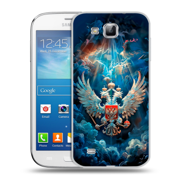 Пластиковый чехол на Samsung Galaxy Premier с принтом Герб флаг России Пластиковый чехол на Samsung Galaxy Premier с принтом Герб флаг России